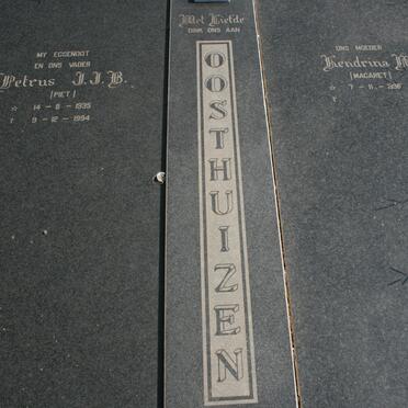 OOSTHUIZEN Petrus J.J.B. 1935-1994 &amp; Hendrina M. 1936-