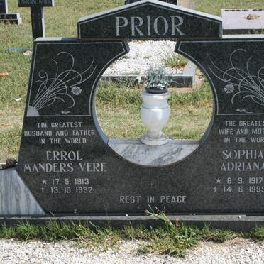 PRIOR Errol Manders Vere 1913-1992 &amp; Sophia Adriana 1917-1999