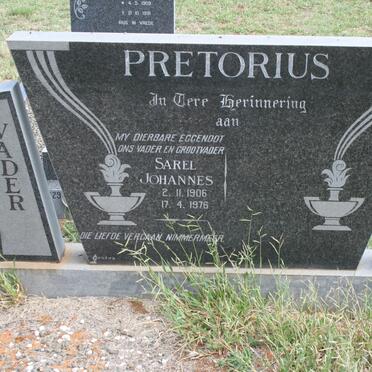 PRETORIUS Sarel Johannes 1906-1976
