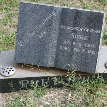 PRETORIUS Susie 1905-1981