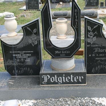 POTGIETER Hendrik Jacobus Stehanus 1920-2006 &amp; Maria E. 1913-1980