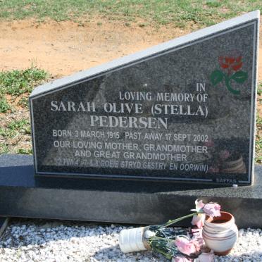 PEDERSEN Sarah Olive 1915-2002
