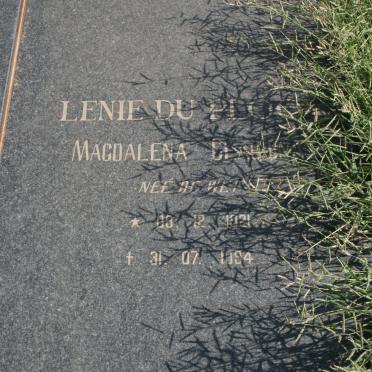 PLOOY Magdalena Claudina, du nee DE WET 1921-1994