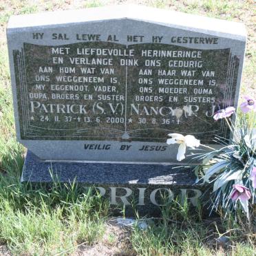 PRIOR S.V. 1937-2000 &amp; P.J. 1936-