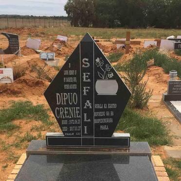 SEFALI Dipuo Crenie 1972-2017