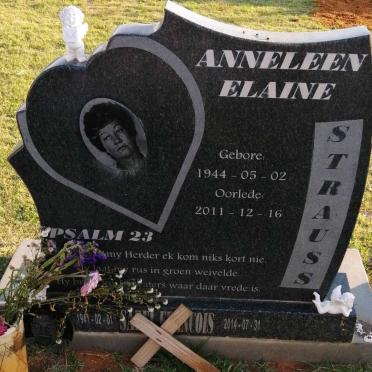 STRAUSS Sarel Francois 1941-2014 &amp; Anneleen Elaine 1944-2011