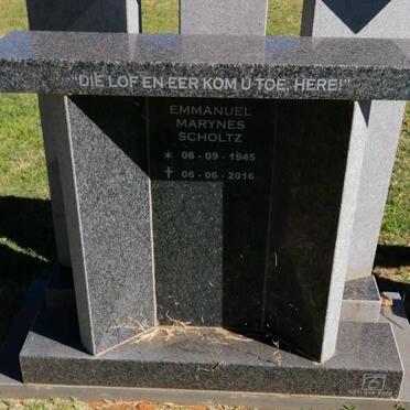 SCHOLTZ Emmanuel Marynes 1945-2016