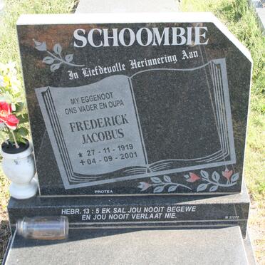 SCHOOMBIE Frederick Jacobus 1919-2001