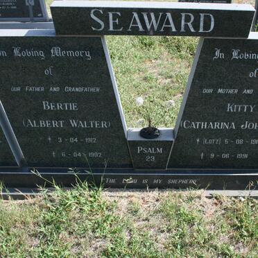 SEAWARD Albert Walter 1912-1992 &amp; Catharina Johanna LOTZ 1918-1991