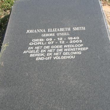 SMITH Johanna Elizabeth nee O'NEILL 1940-2003