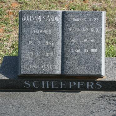 SCHEEPERS Johannes Andre 1947-1990