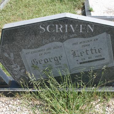 SCRIVEN George 1920-1990 &amp; Lettie 1925-