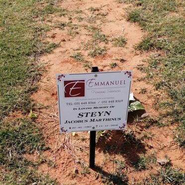 STEYN Jacobus Marthinus 1965-2018