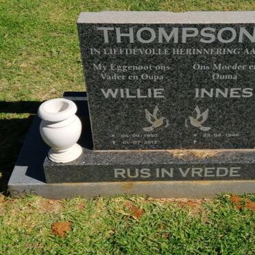 THOMPSON Willie 1950-2012 &amp; Innes 1946-