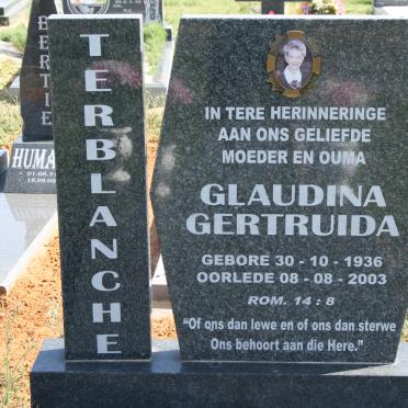 TERBLANCHE Glaudina Gertruida 1936-2003