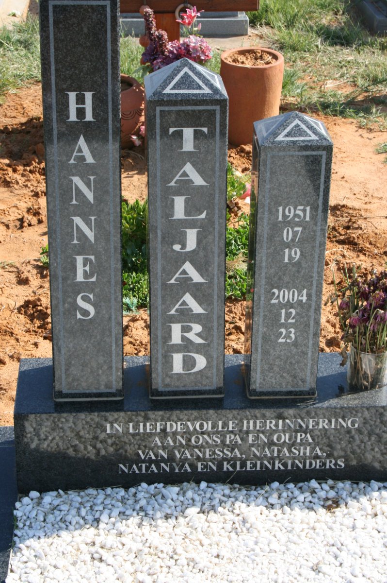 TALJAARD Hannes 1951-2004