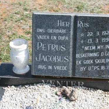 VENTER Petrus Jacobus 1922-1996
