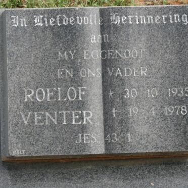 VENTER Roelof 1935-1978