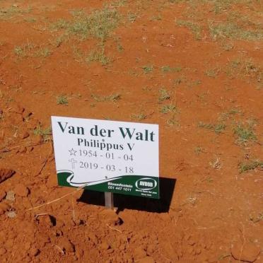 WALT Philippus V., van der 1954-2019