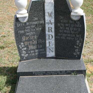 WARDEN Diedre Hendrika Maria 1966-1994