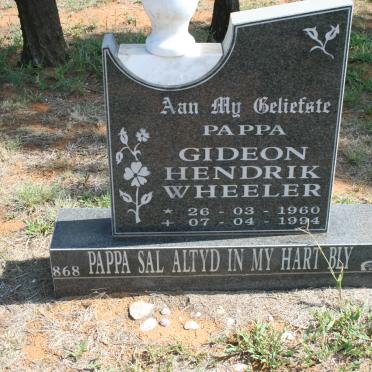 WHEELER Gideon Hendrik 1960-1994