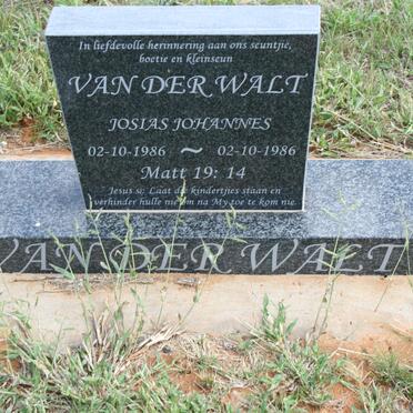 WALT Josias Johannes, van der 1986-1986