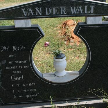 WALT Gert, van der 1939-1990