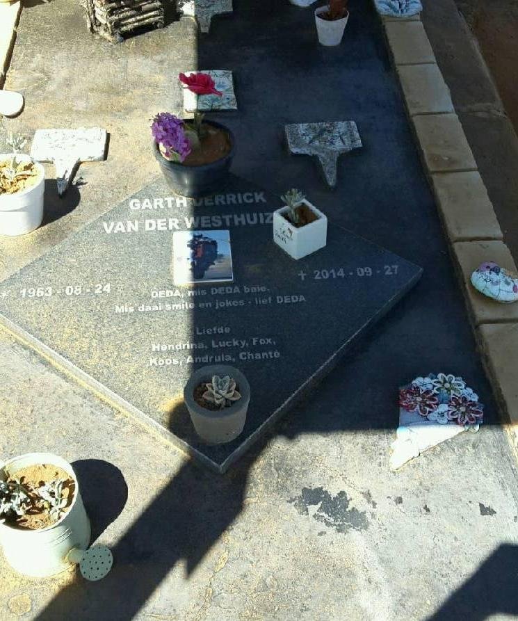 WESTHUIZEN Garth Derrick, van der 1963-2014