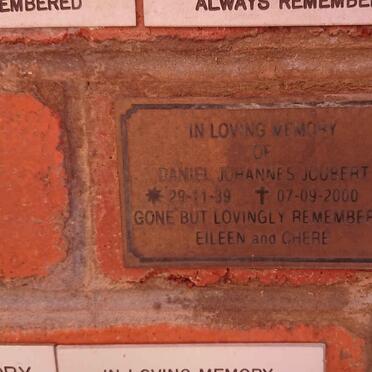 JOUBERT Daniel Johannes 1939-2000