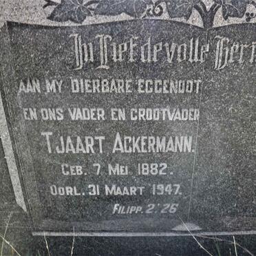 ACKERMANN Tjaart 1882-1947