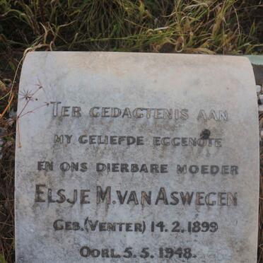 ASWEGEN Elsje M., van 1899-1948