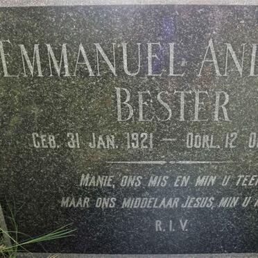 BESTER Emmanuel Andries 1921-1947