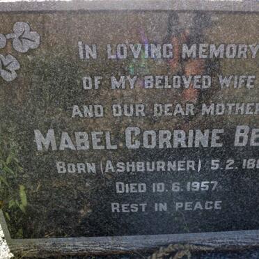 BEAN Mabel Corrine nee ASHBURNER 1887-1957