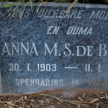 BEER Anna M.S., de 1903-1977 :: DE BEER Louisa 1929-1945