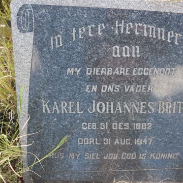 BRITZ Karel Johannes 1882-1947