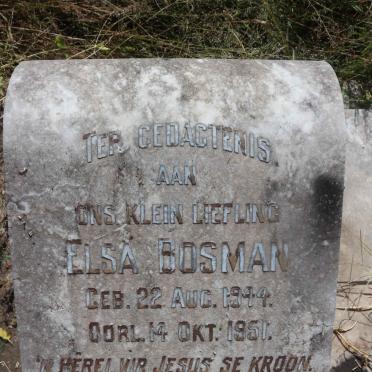 BOSMAN Elsa 1944-1951