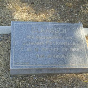 CLAASSEN Johanna Petronella 1911-1996