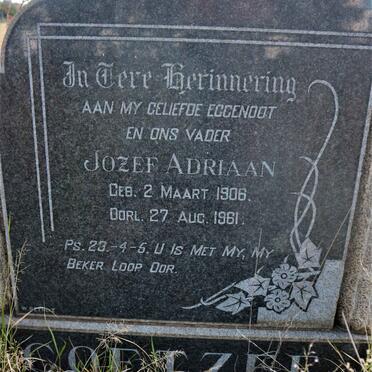 COETZEE Jozef Adriaan 1906-1961