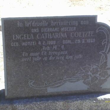 COETZEE Engela Catharina nee KOTZE 1888-1969
