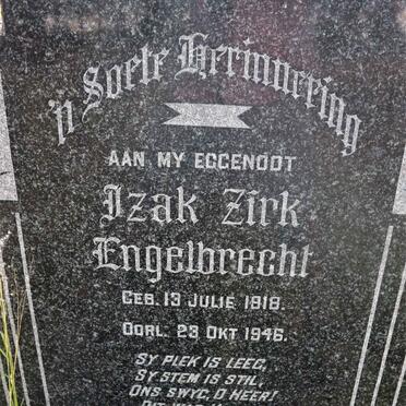 ENGELBRECHT Izak Zirk 1918-1946