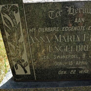 ENGELBRECHT Anna Maria Elizabeth nee SWANEPOEL 1888-1945