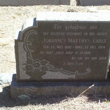 EARLE Johannes Matthys 1892-1954 &amp; Mita Maria V.D.HEVER 1888-1956