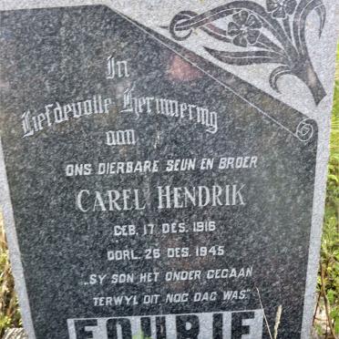 FOURIE Carel Hendrik 1916-1945