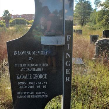 FINGER Kadalie George 1926-2006