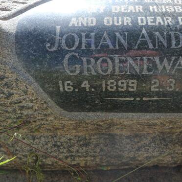 GROENEWALD Johan Andries 1899-1949