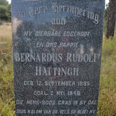 HATTINGH Bernardus Rudolf 1895-1948