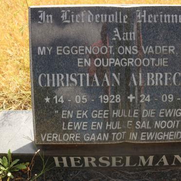 HERSELMAN Christiaan Albrecht 1928-2001