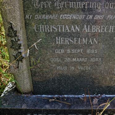 HERSELMAN Christiaan Albrecht 1895-1945