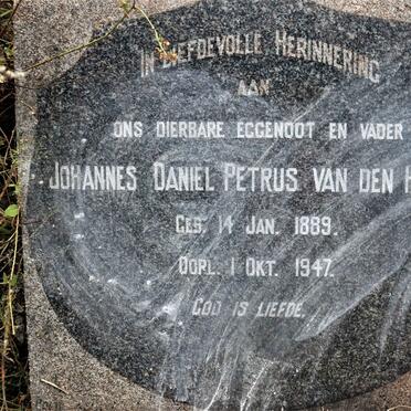 HEEVER Johannes Daniel Petrus, van den 1889-1947