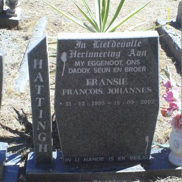 HATTINGH Francois Johannes 1955-2002
